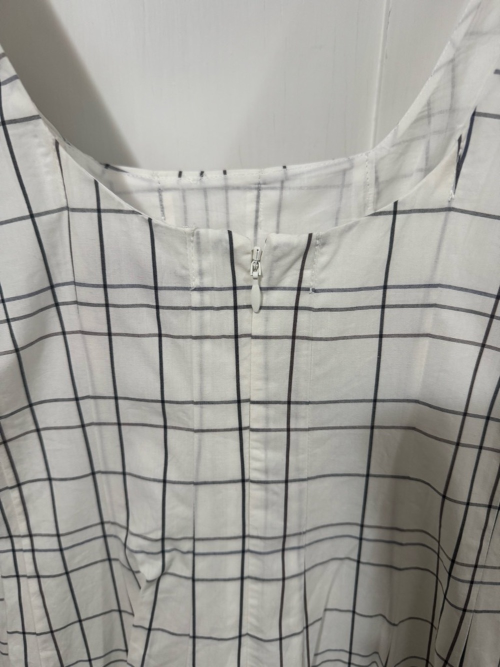 Staud ivory plaid dress size 4 nwt - Picture 9 of 9
